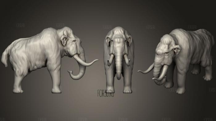 elefant stl model for CNC